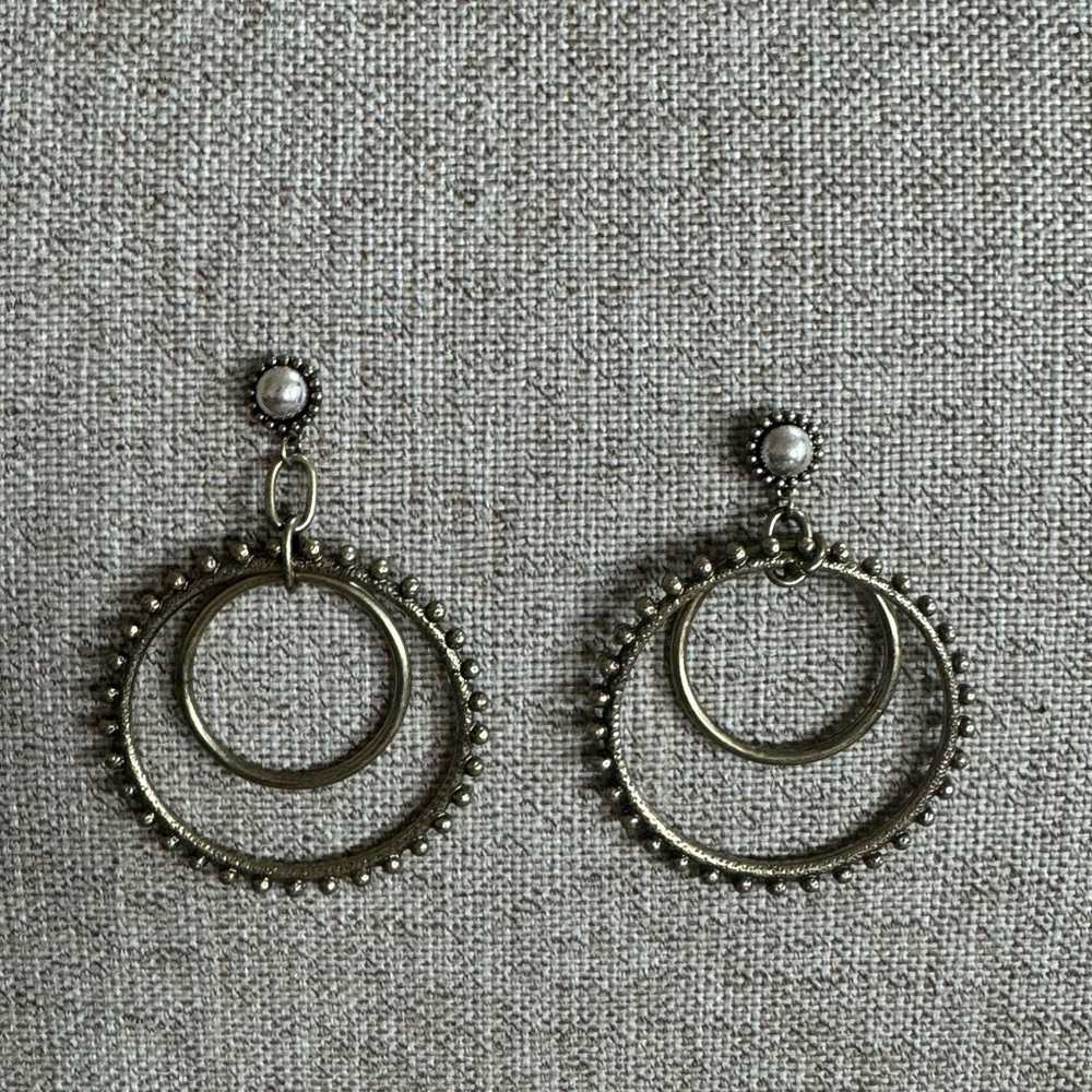 Free People Gold hoop earrings